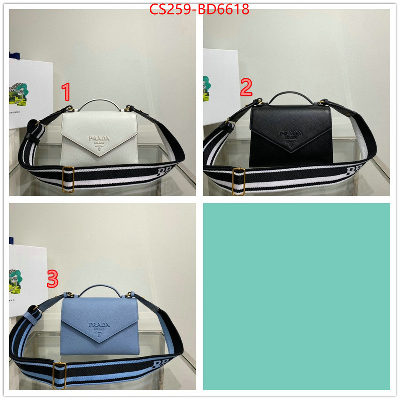 Prada Bags(TOP)-Diagonal-,ID: BD6618,$: 259USD