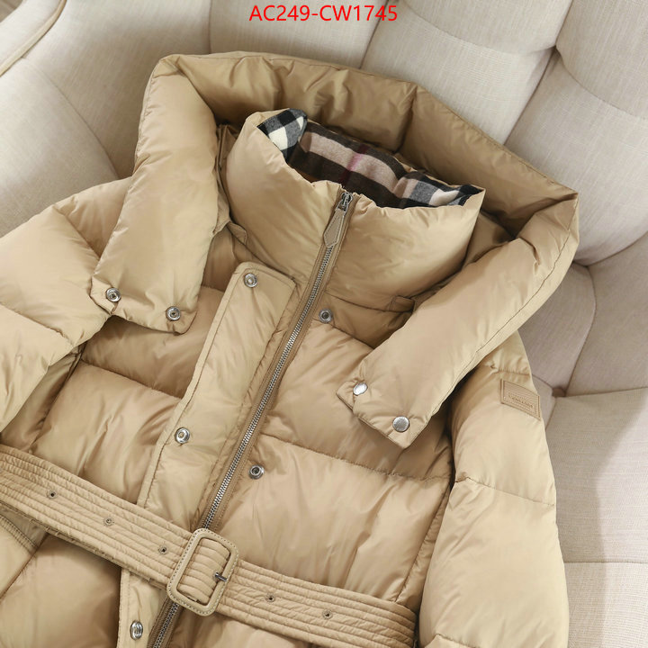 Down jacket Women-Burberry,where to buy replicas , ID: CW1745,$: 249USD