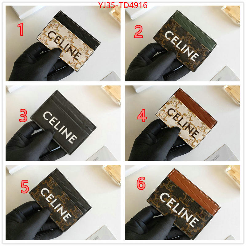 CELINE Bags(4A)-Wallet,buy high-quality fake ,ID: TD4916,$: 35USD