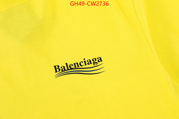 Clothing-Balenciaga,luxury fake , ID: CW2736,$: 49USD