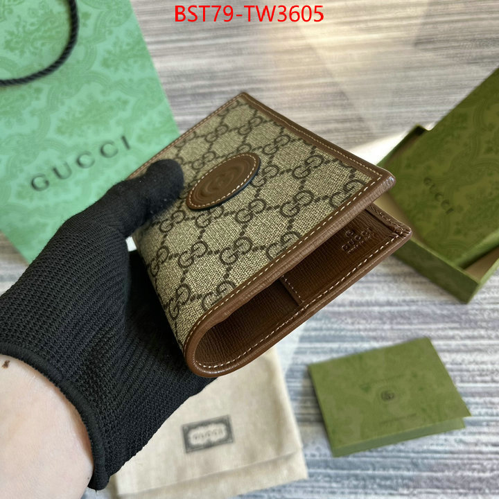 Gucci Bags(TOP)-Wallet-,aaaaa+ replica designer ,ID: TW3605,$: 79USD