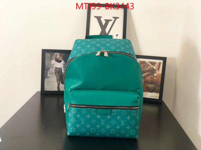 LV Bags(4A)-Backpack-,ID: BK3443,$:99USD