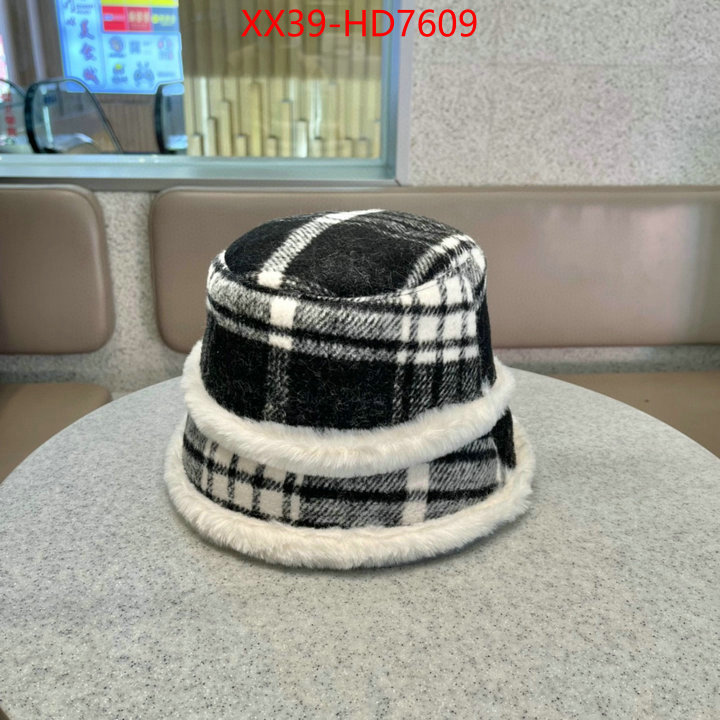 Cap (Hat)-Chanel,top fake designer , ID: HD7609,$: 39USD