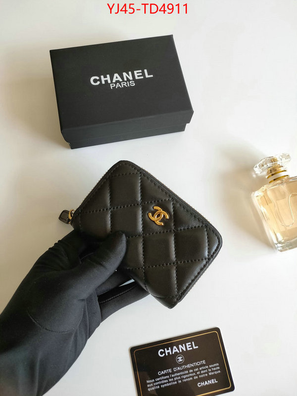 Chanel Bags(4A)-Wallet-,ID: TD4911,$: 45USD