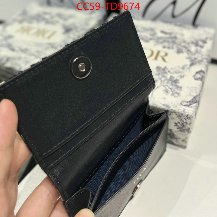 Dior Bags(TOP)-Wallet-,ID: TD9674,$: 59USD