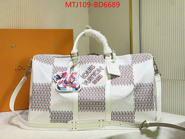 LV Bags(4A)-Keepall BandouliRe 45-50-,top quality ,ID: BD6689,$: 109USD