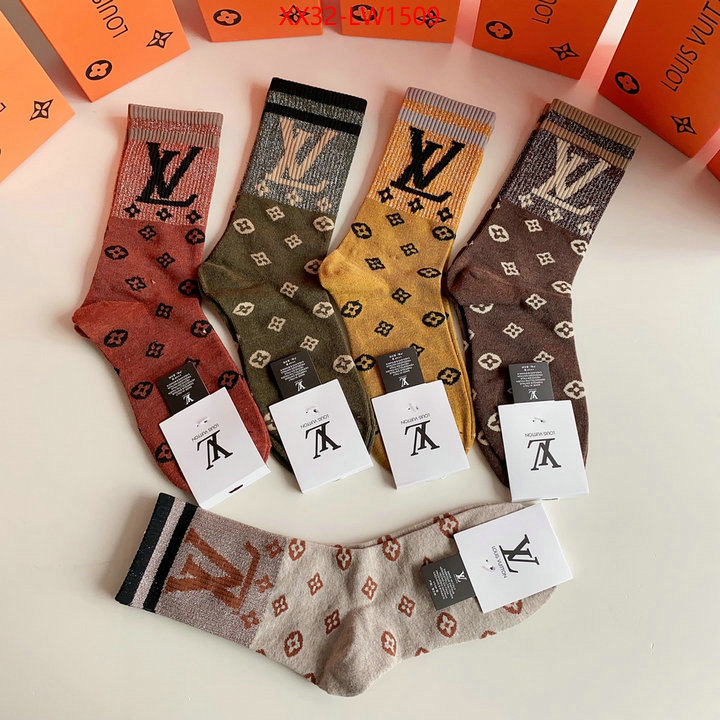 Sock-LV,designer fashion replica , ID: LW1509,$: 32USD