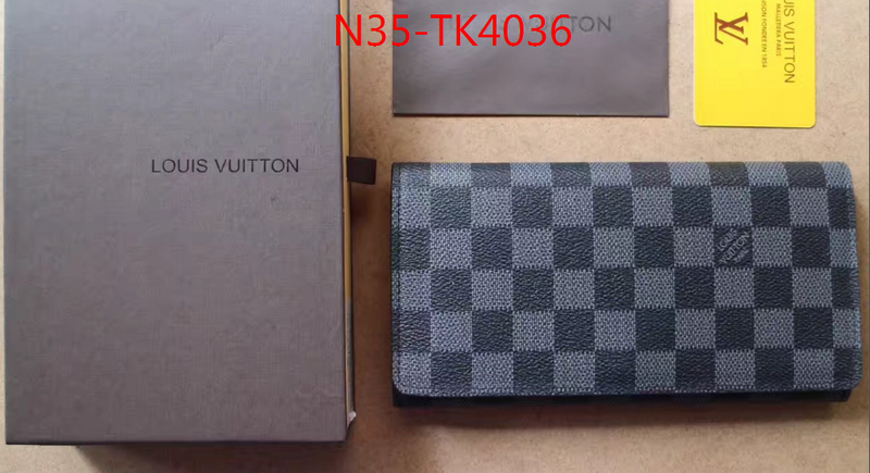 LV Bags(4A)-Wallet,ID: TK4036,$: 35USD