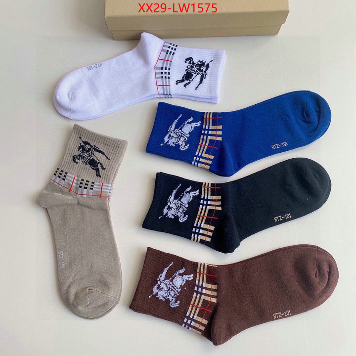 Sock-Burberry,outlet sale store , ID: LW1575,$: 29USD