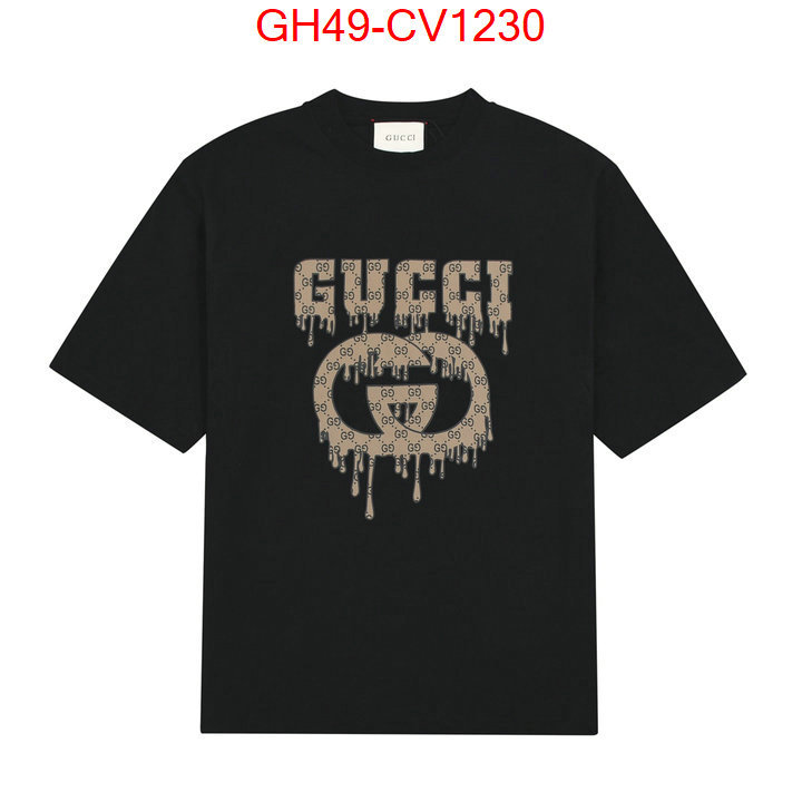 Clothing-Gucci,the best quality replica , ID: CV1230,$: 49USD