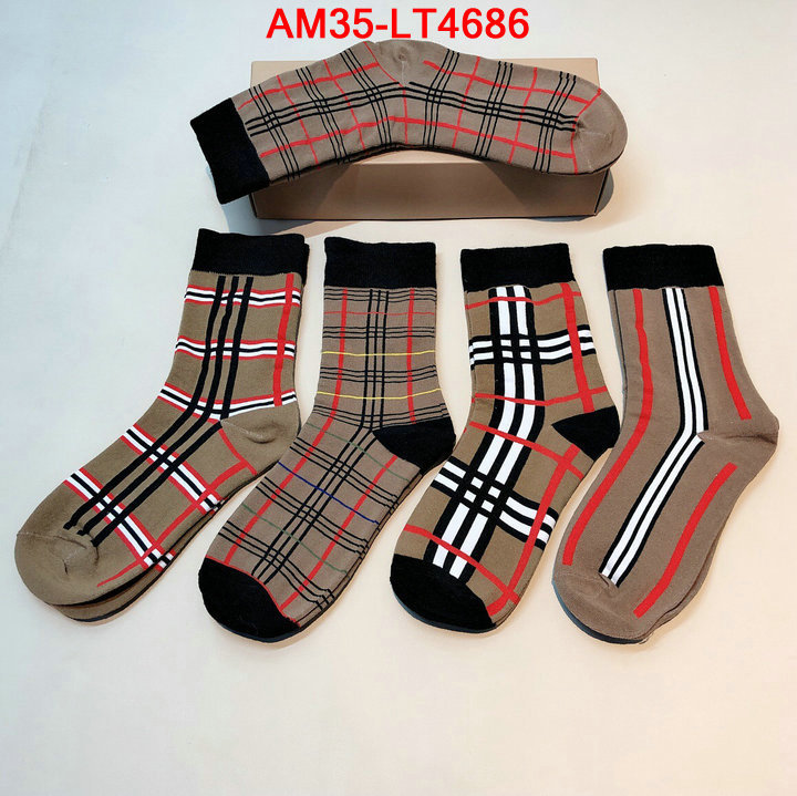 Sock-Burberry,knockoff highest quality , ID: LT4686,$: 35USD