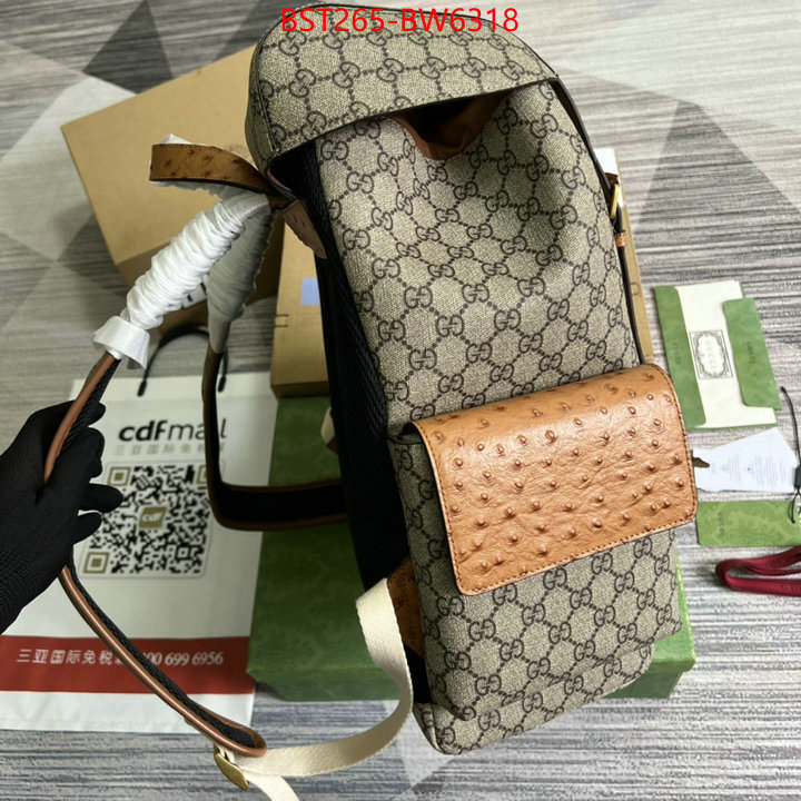 Gucci Bags(TOP)-Backpack-,high quality perfect ,ID: BW6318,$: 265USD
