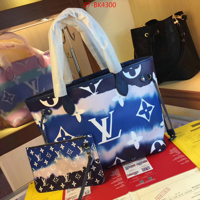 LV Bags(4A)-Neverfull-,shop now ,ID: BK4300,$: 87USD