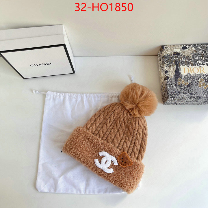 Cap (Hat)-Chanel,1:1 replica wholesale , ID: HO1850,$: 32USD