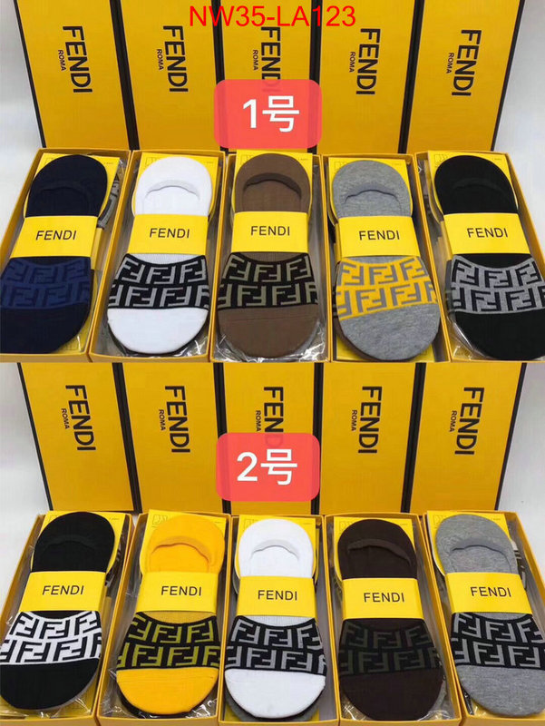 Sock-Fendi,wholesale replica shop , ID:LA123,$: 35USD