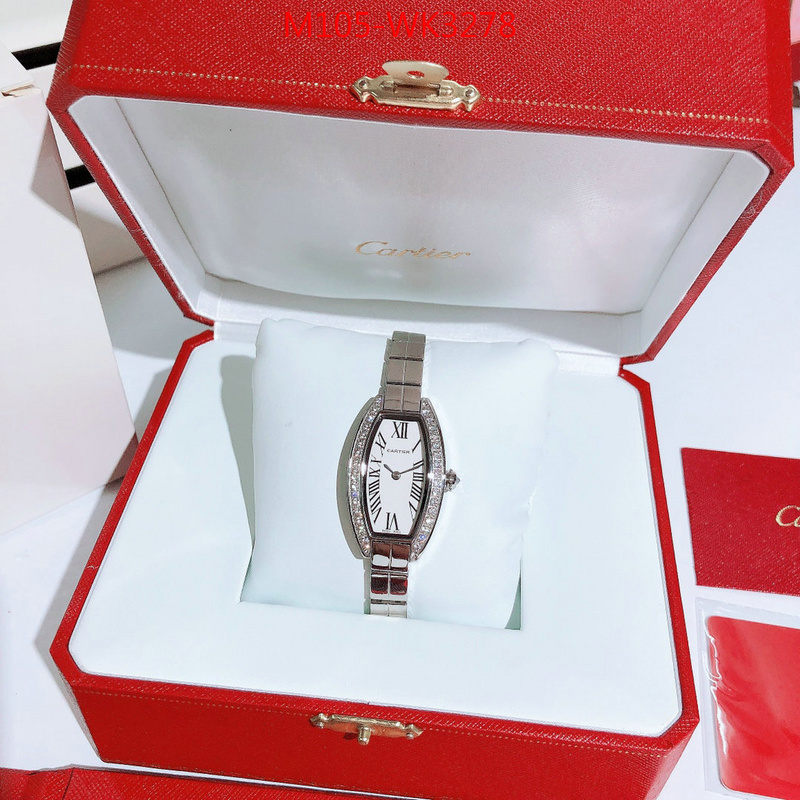 Watch(4A)-Cartier,highest quality replica , ID: WK3278,$:105USD