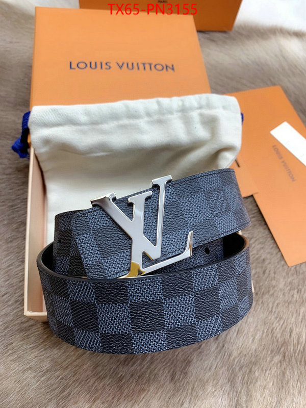 Belts-LV,shop the best high authentic quality replica , ID: PN3155,$: 65USD