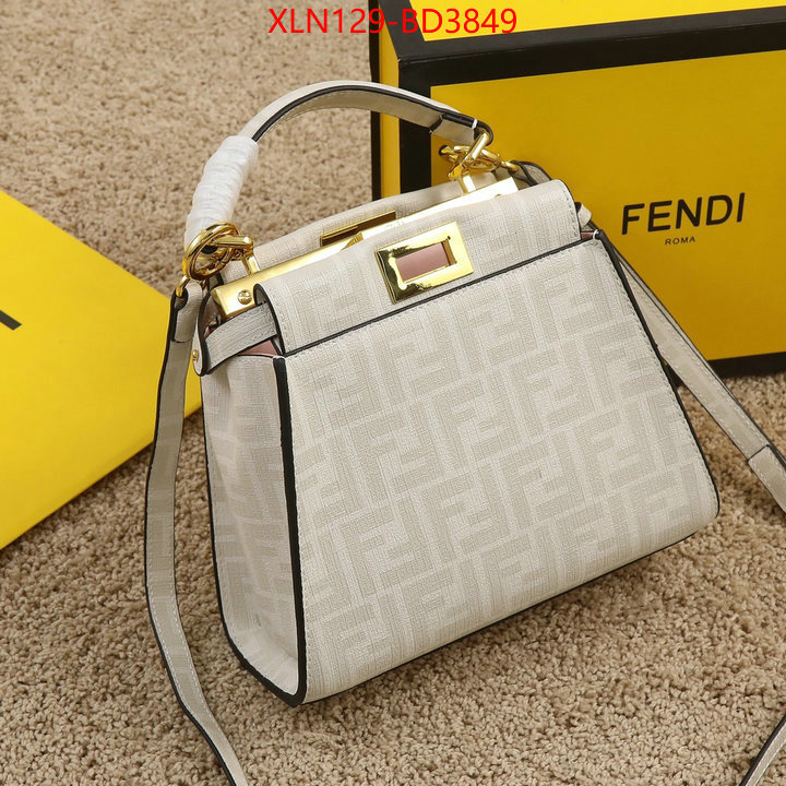 Fendi Bags(4A)-Peekaboo,fake ,ID: BD3849,$: 129USD