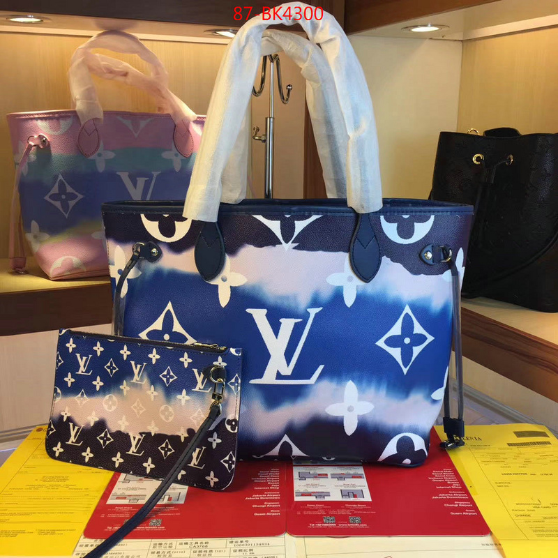 LV Bags(4A)-Neverfull-,shop now ,ID: BK4300,$: 87USD