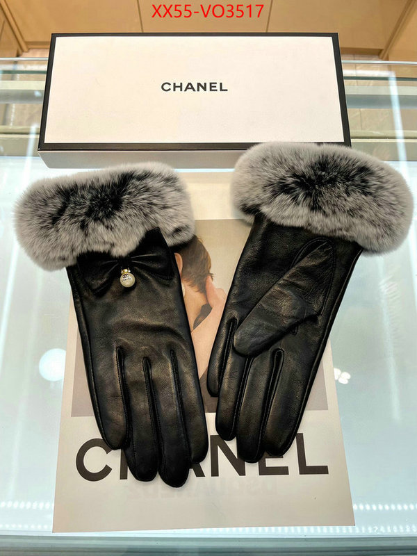 Gloves-Chanel,the quality replica , ID: VO3517,$: 55USD