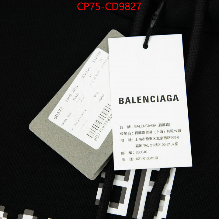 Clothing-Balenciaga,china sale , ID: CD9827,$: 75USD