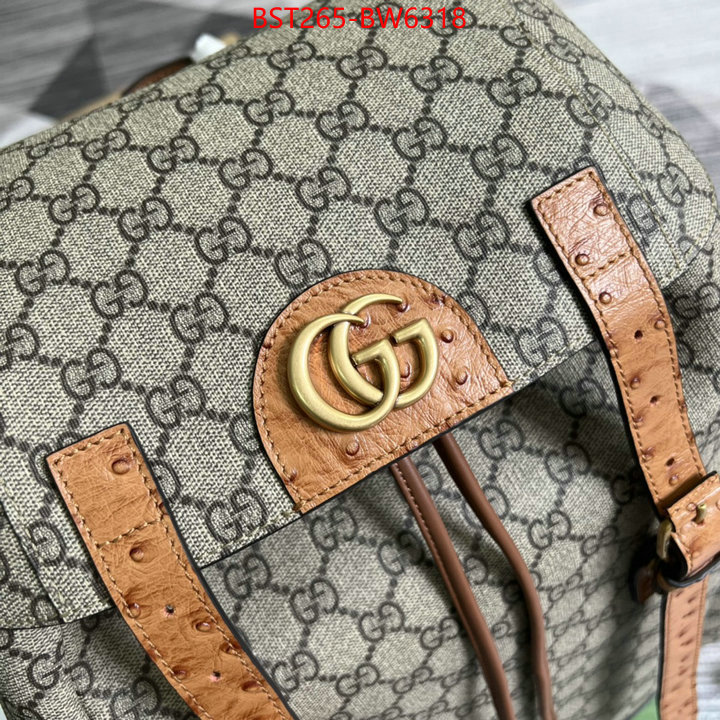 Gucci Bags(TOP)-Backpack-,high quality perfect ,ID: BW6318,$: 265USD