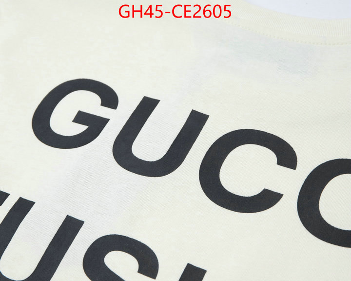 Clothing-Gucci,2023 replica wholesale cheap sales online , ID: CE2605,$: 45USD