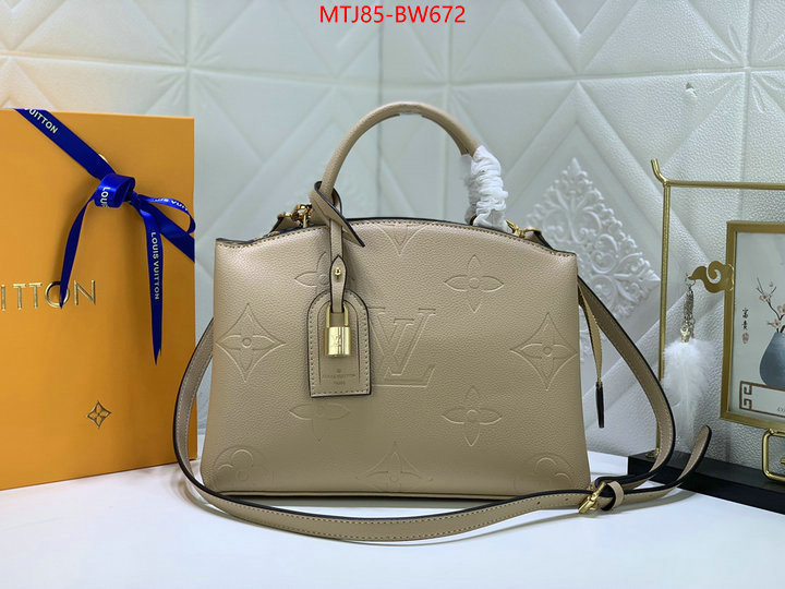 LV Bags(4A)-Handbag Collection-,mirror quality ,ID: BW672,$: 85USD