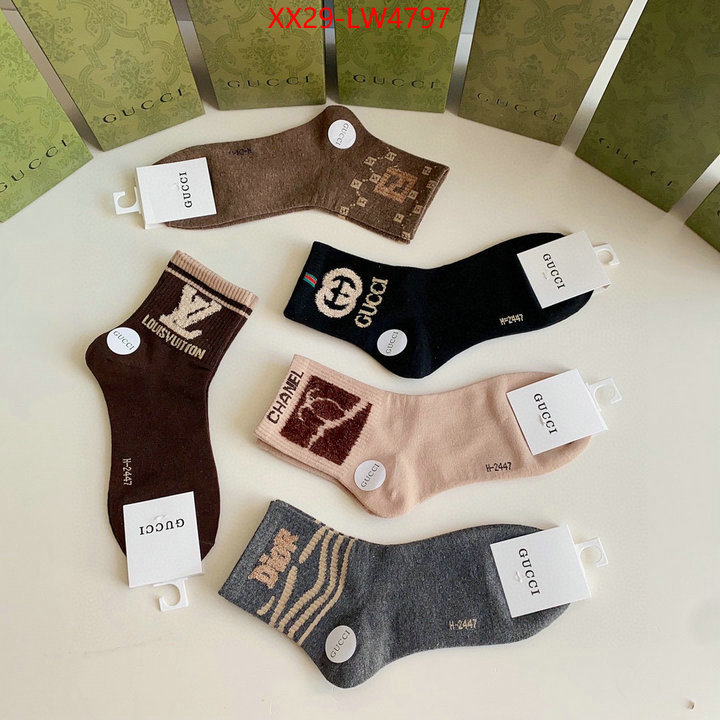 Sock-Gucci,best quality designer , ID: LW4797,$: 29USD