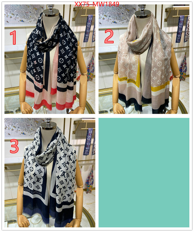 Scarf-LV,customize best quality replica , ID: MW1849,$: 75USD