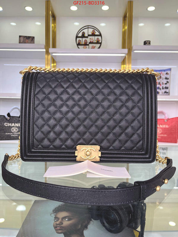 Chanel Bags(TOP)-Le Boy,ID: BD3316,$: 215USD