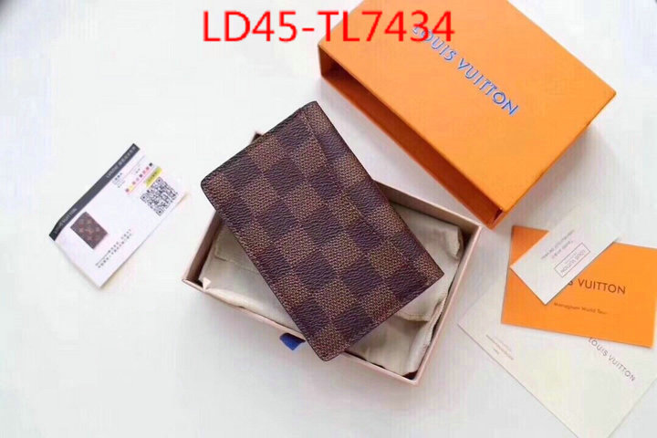 LV Bags(TOP)-Wallet,ID: TL7434,$: 45USD