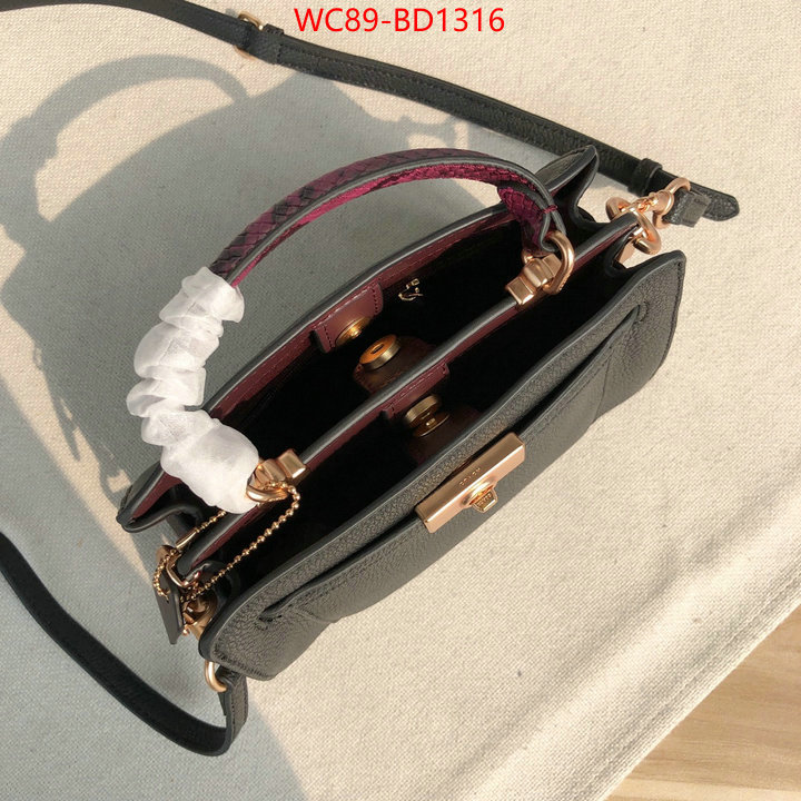 Coach Bags(4A)-Diagonal,best wholesale replica ,ID: BD1316,$: 89USD