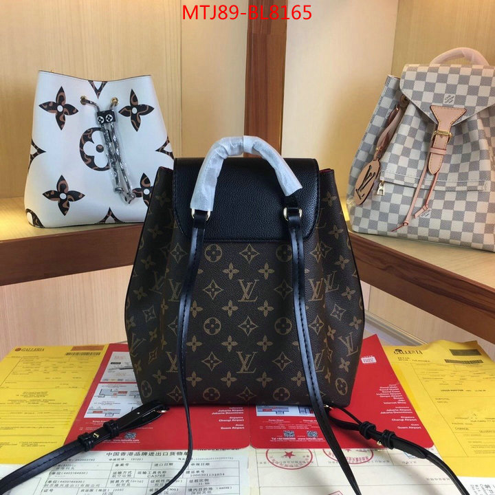 LV Bags(4A)-Backpack-,aaaaa quality replica ,ID: BL8165,$: 89USD