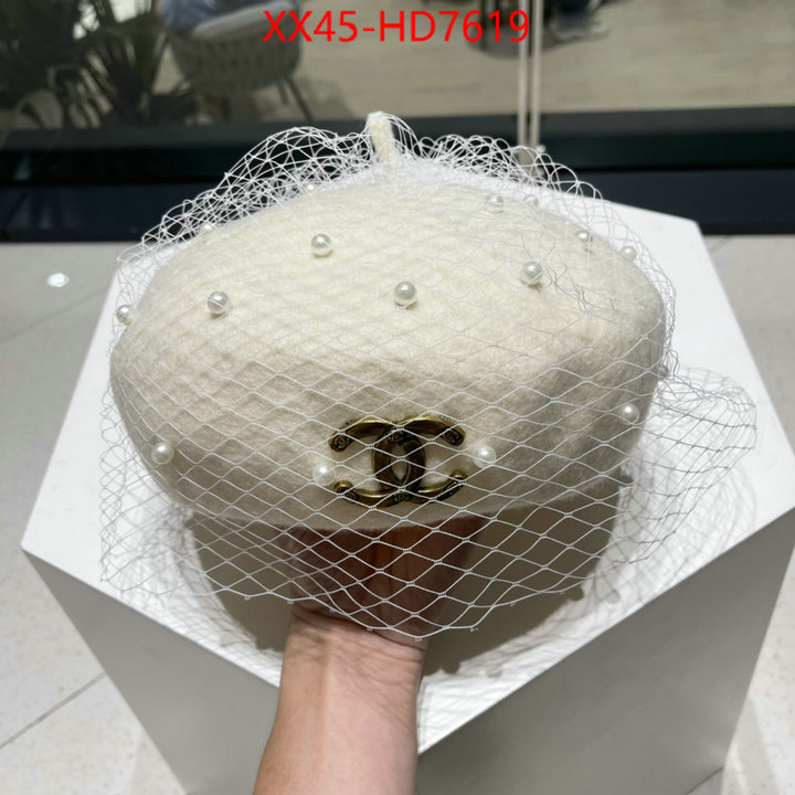 Cap (Hat)-Chanel,high quality replica designer , ID: HD7619,$: 45USD