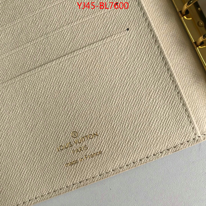 LV Bags(4A)-Wallet,what best designer replicas ,ID: BL7600,$: 45USD