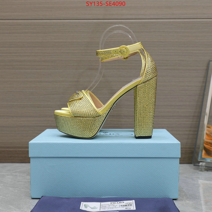 Women Shoes-Prada,mirror quality , ID: SE4090,$: 135USD