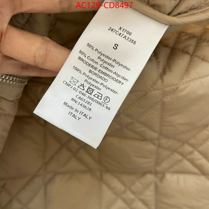 Down jacket Women-Dior,cheap , ID: CD8497,$: 129USD