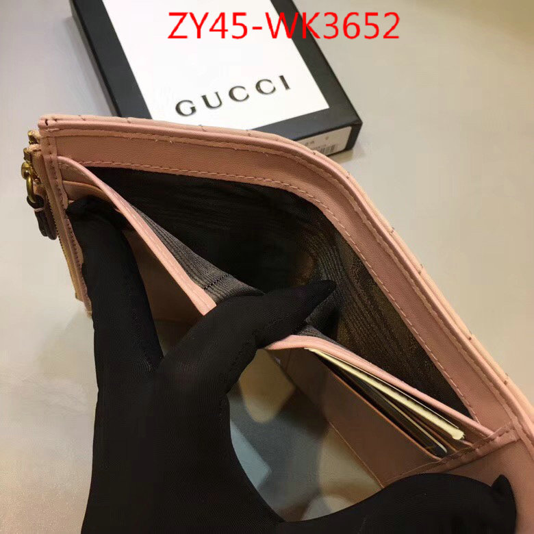 Gucci Bags(4A)-Wallet-,ID: WK3652,$:45USD