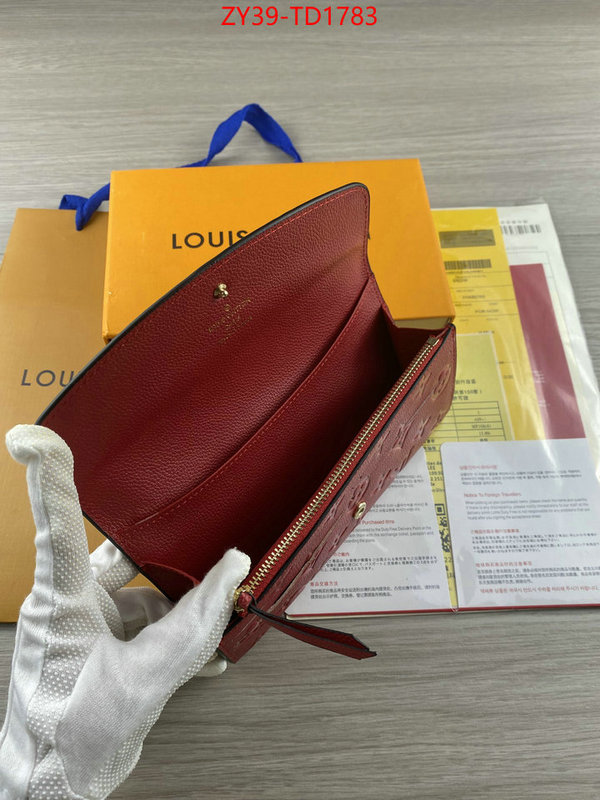 LV Bags(4A)-Wallet,ID: TD1783,$: 39USD