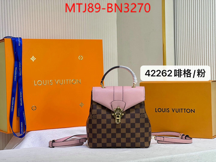 LV Bags(4A)-Backpack-,luxury fake ,ID: BN3270,$: 89USD