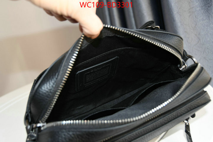 Coach Bags(4A)-Diagonal,what is a 1:1 replica ,ID: BD3301,$: 109USD