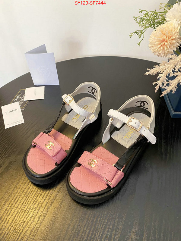 Women Shoes-Chanel,find replica , ID: SP7444,$: 129USD