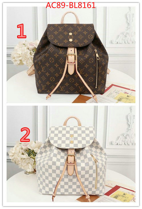 LV Bags(4A)-Backpack-,what is a counter quality ,ID: BL8161,