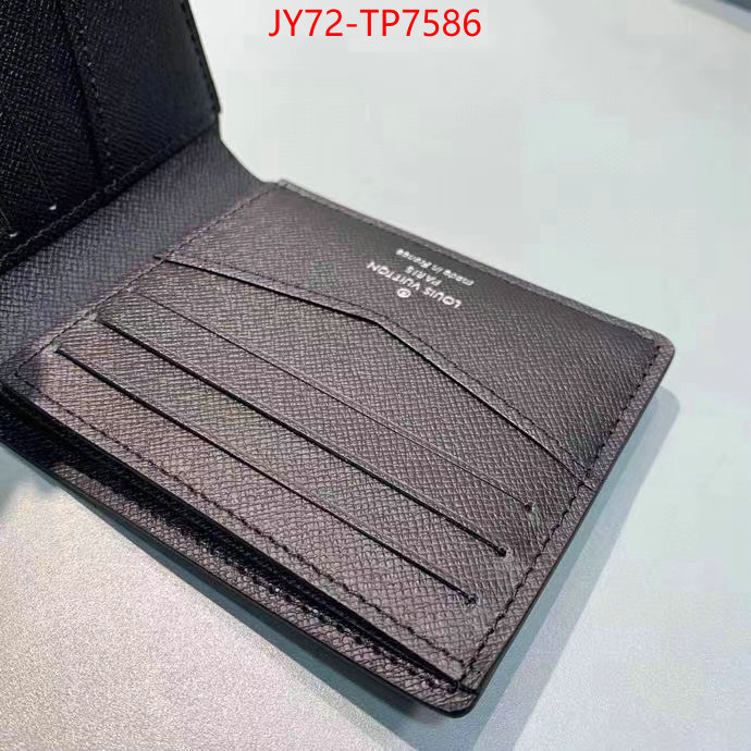 LV Bags(TOP)-Wallet,ID: TP7586,$: 72USD