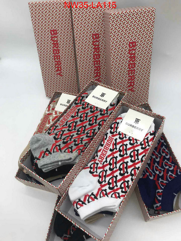 Sock-Burberry,the best , ID:LA115,$: 35USD