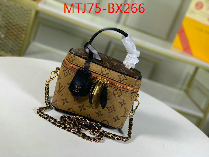 LV Bags(4A)-Vanity Bag-,wholesale ,ID: BX266,$: 75USD