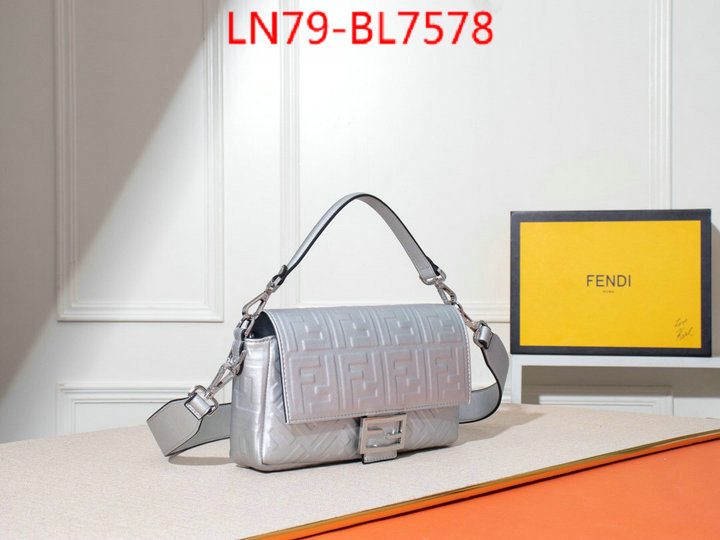 Fendi Bags(4A)-Baguette-,replica 2023 perfect luxury ,ID: BL7578,$: 79USD