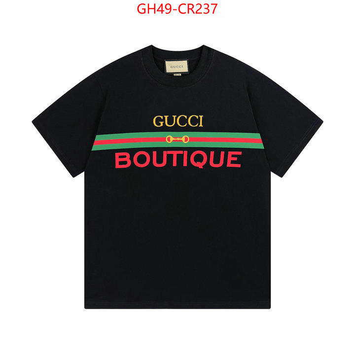 Clothing-Gucci,replica 2023 perfect luxury , ID: CR237,$: 49USD