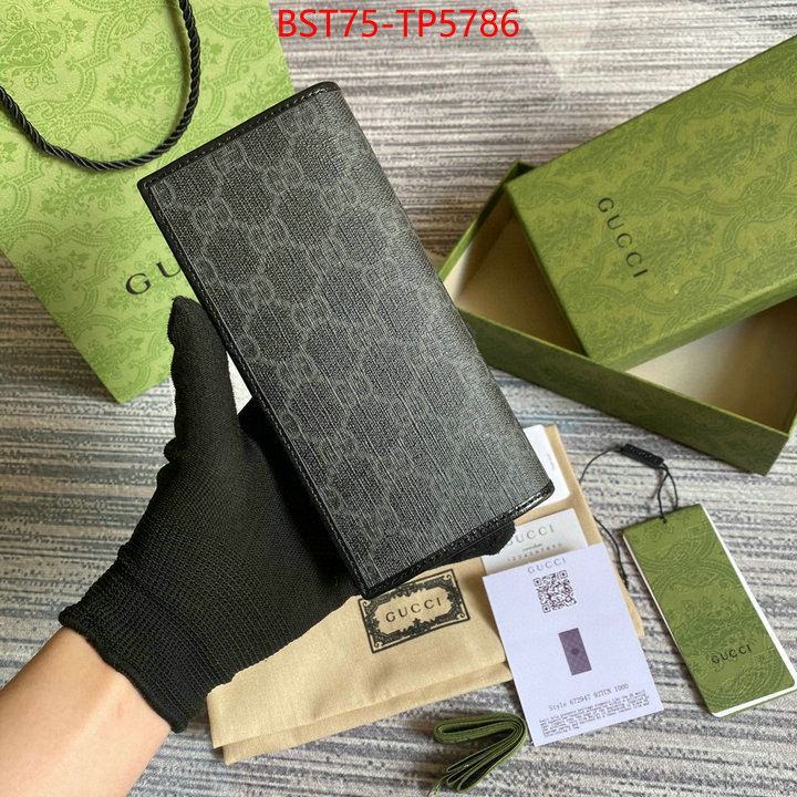 Gucci Bags(TOP)-Wallet-,ID: TP5786,$: 75USD